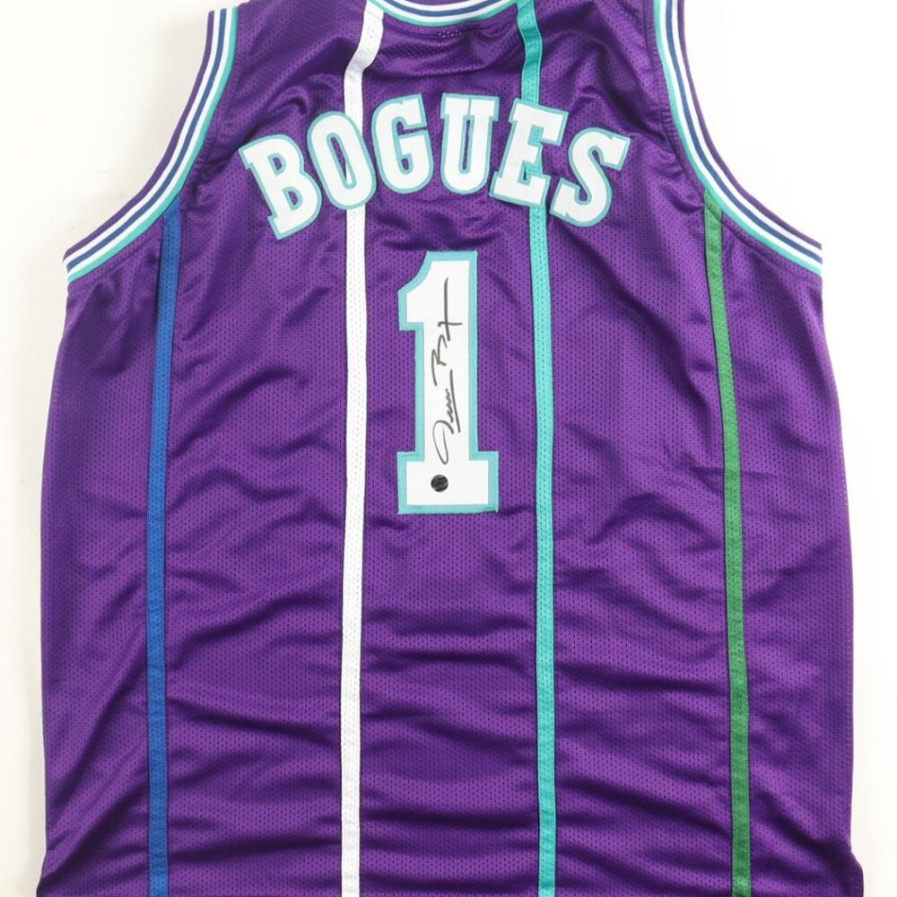 Charlotte Hornets Muggsy Bogues Signed Jersey (AWM)